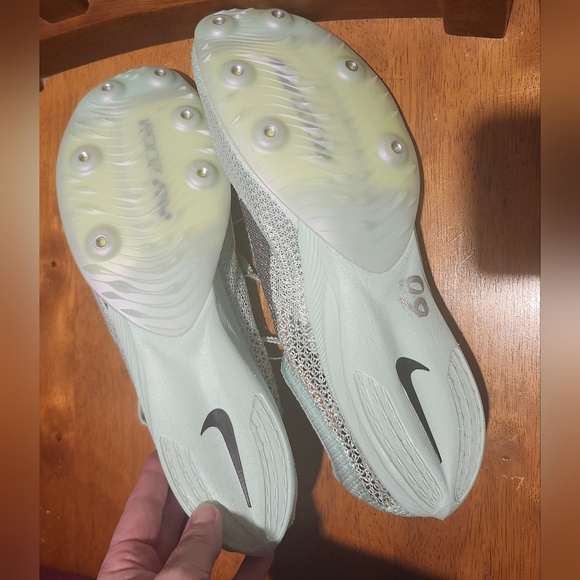 NEW NIKE AIR ZOOM VICTORY TRACK & FIELD DISTANCE SPIKES Mint Form Volt size 13 - Picture 3 of 4